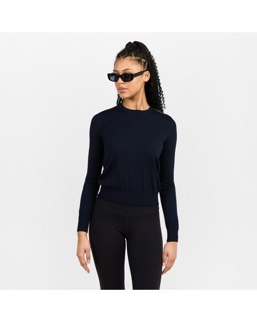 Fusalp Blue Ottavia Crew Neck Jumper