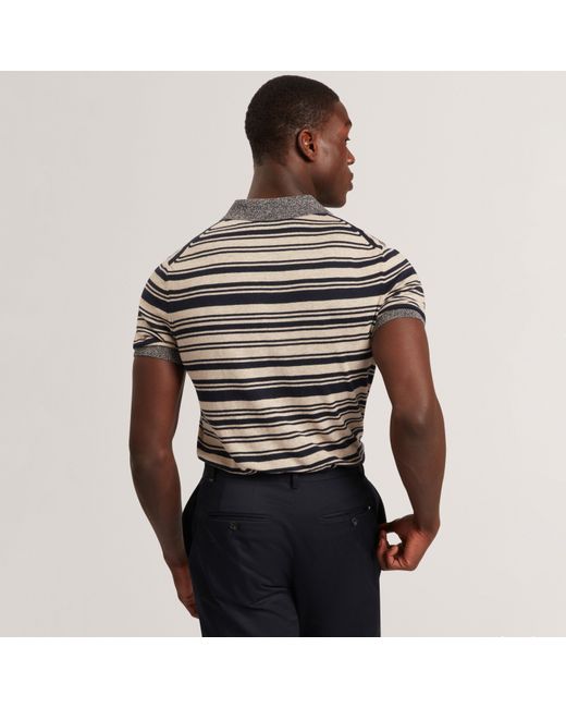 Ted Baker Blue Short Sleeve Polo Shirt for men