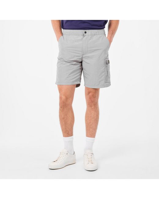 Barbour Gray Cargo Shorts for men