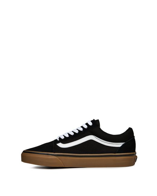 Vans Black Old Skool Canvas Low Top for men