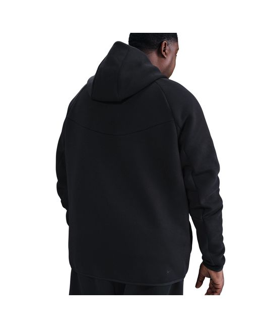 Nike Black Sportswear Tech Fleece Windrunner Full-zip Hoodie Cotton/polyester 50% Sustainable Blends for men