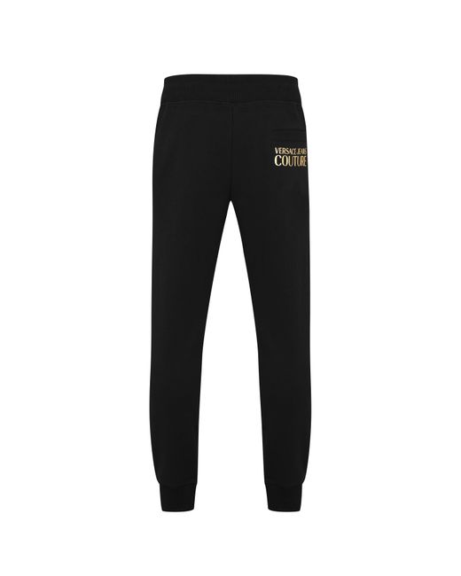 Versace Jeans Couture Black Side Logo Jogging Bottoms for men