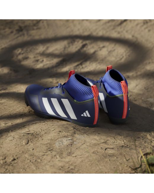 Adidas Blue The Gravel Shoe 2.0 Triathlon Cycling Shoes for men