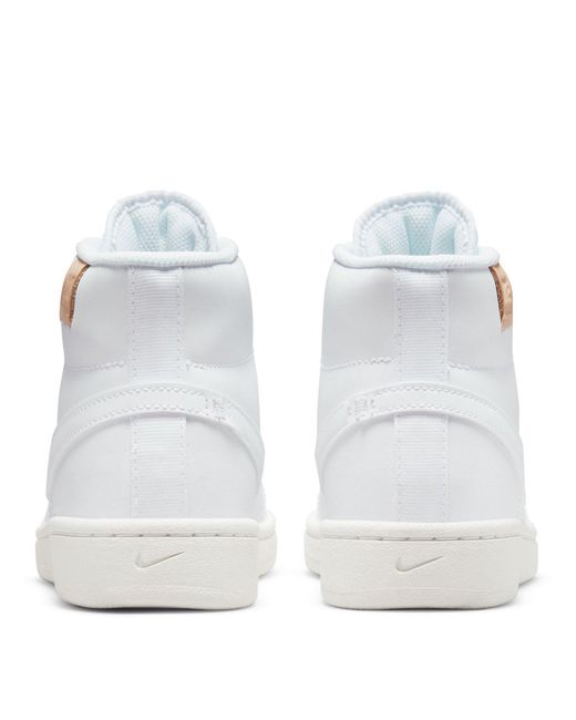 Nike White Court Royale 2 Mid Top Trainers