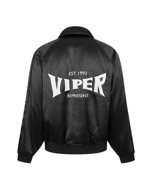 Represent Black Varsity Jacket for men