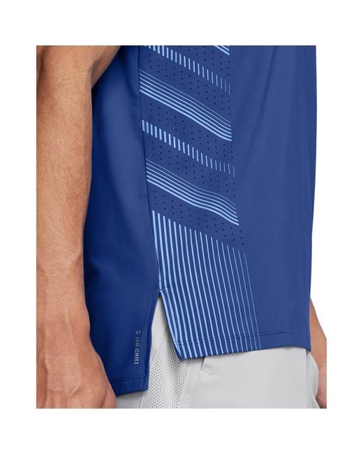 Under Armour Blue Launch Elite Graphic T-Shirt for men