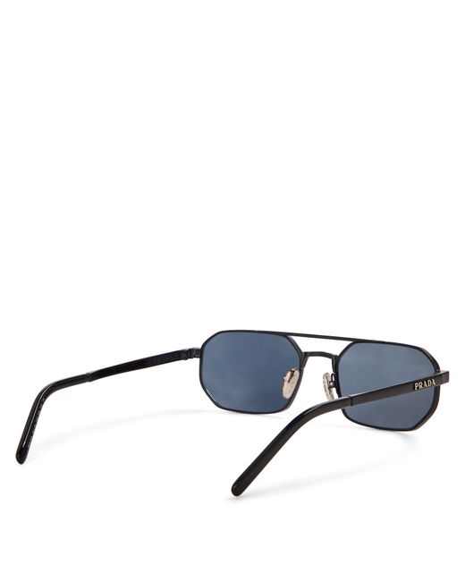 Prada Blue 0Pr D53S Round Sunglasses for men