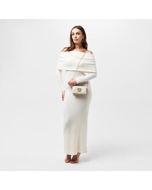 Love Moschino Natural Quilted Cross Body Bags