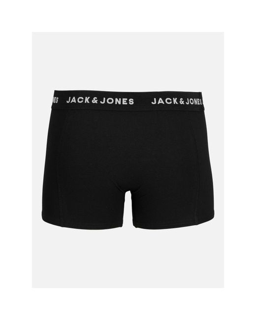 Jack & Jones Black Jack 7-Pack Huey Trunks Plus Size for men