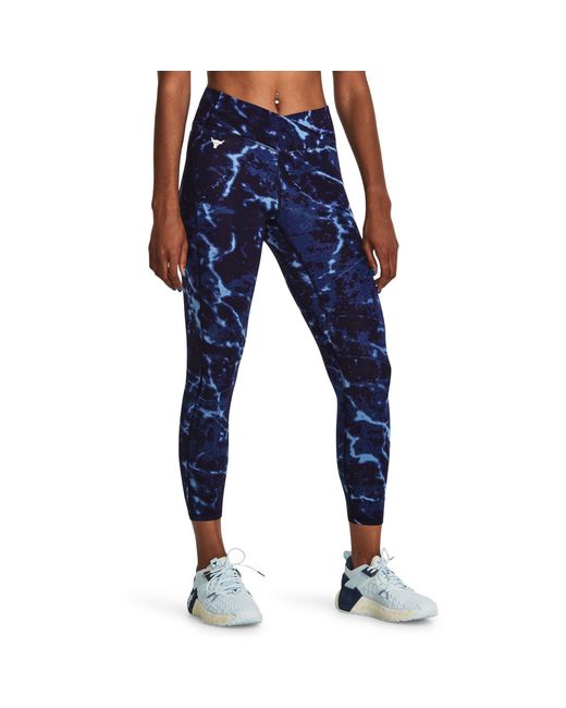 Under Armour Blue Large Crossover Ankle Performance Gym Legging