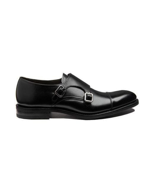Loake Black Ramsey Monk Shoes for men
