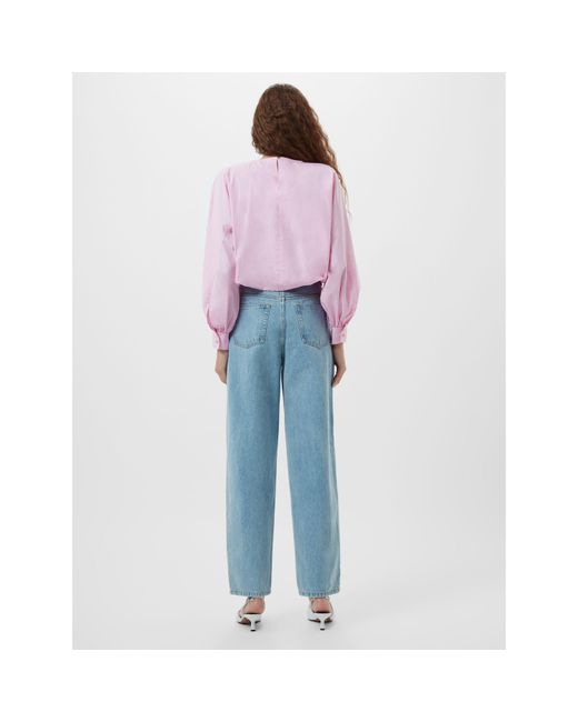 French Connection Pink Cambria Long Sleeve Blouse