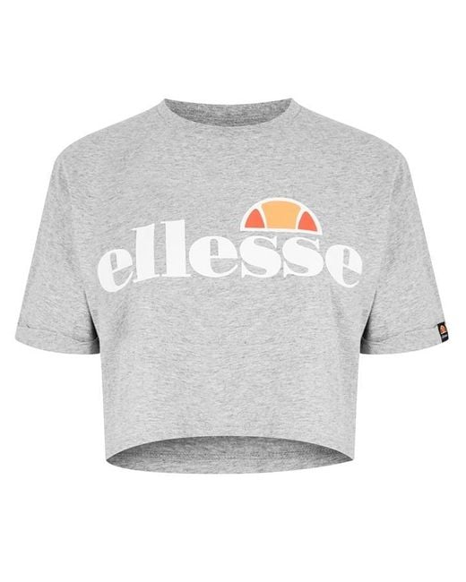 Ellesse Gray Alberta Cropped T-shirt