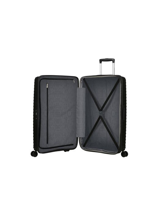 American Tourister Black Diablast Spinner 78X49X31/34Cm Exp Tsa Large Hard Suitcase