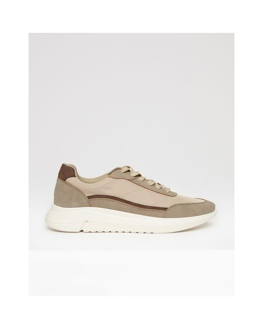 Threadbare Natural Ariba Trainer Casual Low-Top Trainers for men
