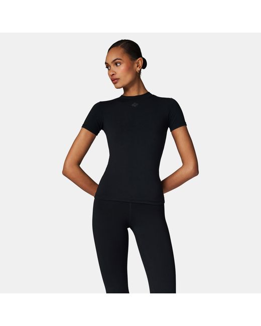 The Couture Club Black Sculpting Stretch Emblem Baby T-Shirt