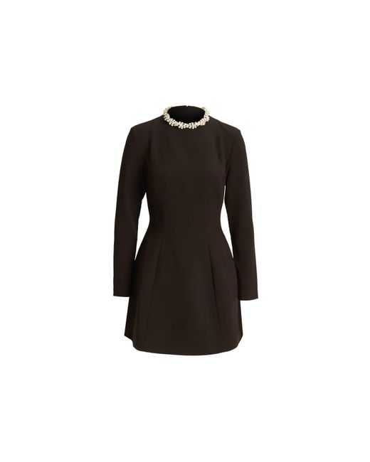 Bardot Black Delphi Long Sleeve Mini Dress