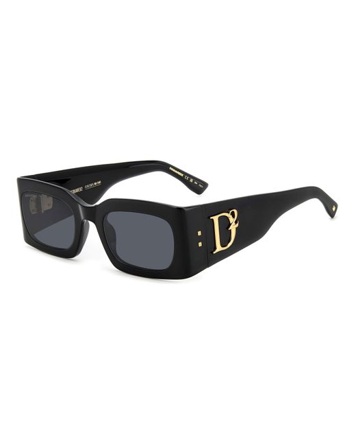 DSquared² Black Round Sunglasses