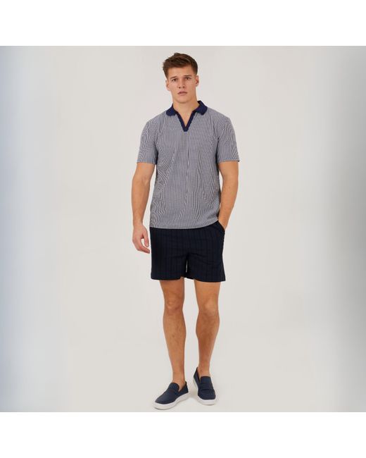 Brave Soul Blue Elasticated Woven Tracksuit Shorts for men
