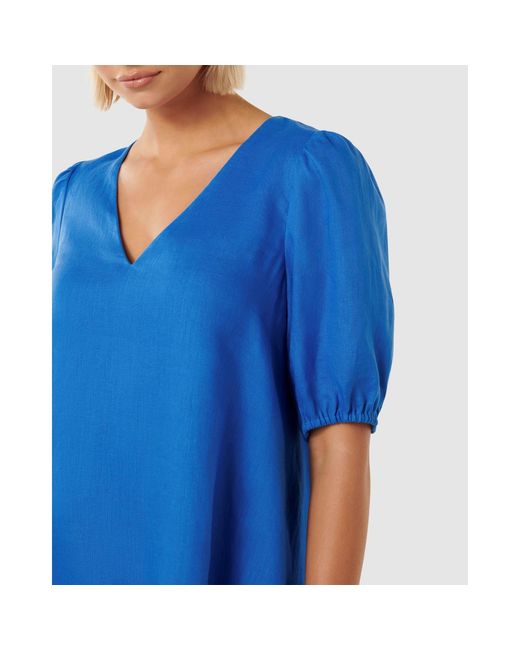 Forever New Blue Millie V Neck Swing Dress