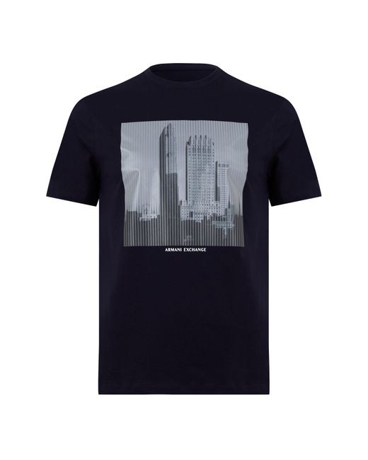 ARMANI EXCHANGE Blue T-Shirt for men