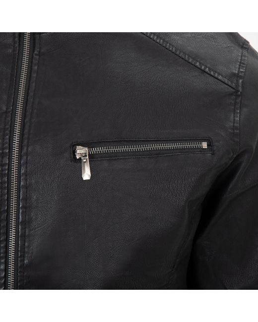 Firetrap Black Wash Bomber for men