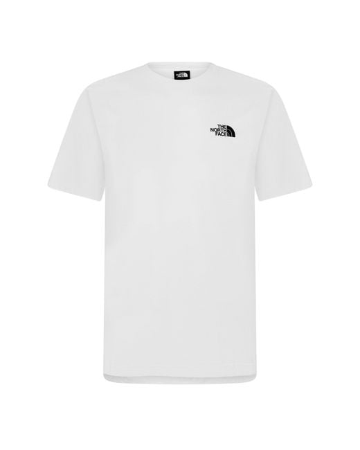 The North Face White Regular Fit Simple Dome T-Shirt for men