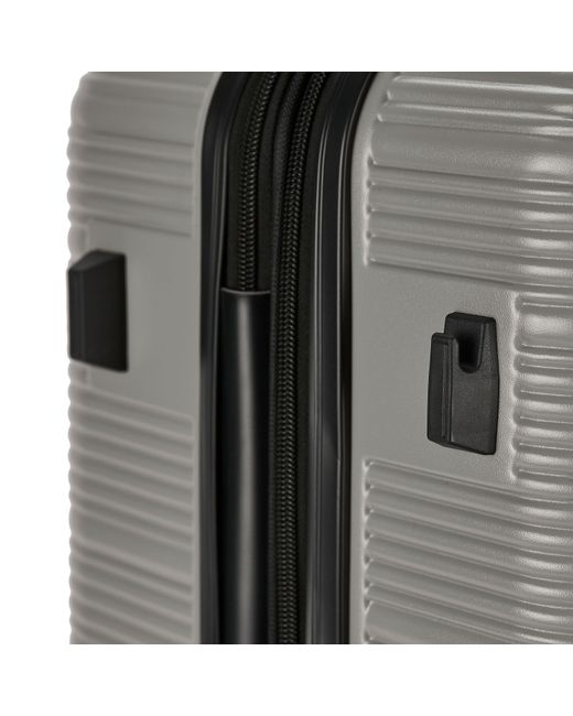 Pierre Cardin Gray Arles Expandable Suitcase Hard Shell 4 Wheel