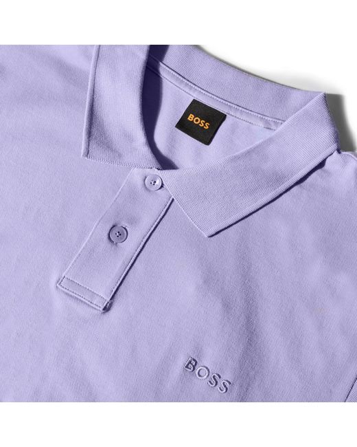 Boss Purple Passenger Premium Design Polo Shirt for men