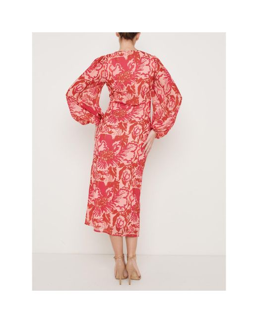Pretty Lavish Red Naya Midaxi Slinky Dress