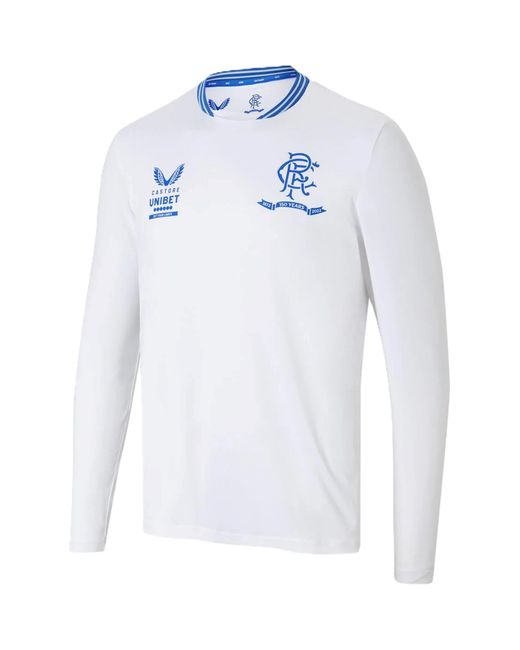 Castore White Licensed Long Sleeve T-Shirt for men