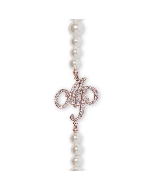 Agent Provocateur White Barb Long Pearl Necklace