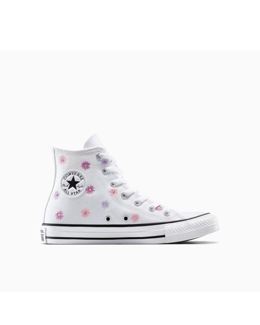 Converse White Chuck Taylor All Star Canvas High-Top Trainers