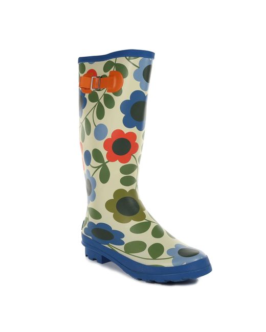Regatta Blue Orla Kiely Hi Wellington