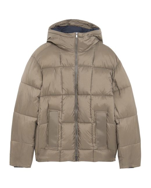Lyle & Scott Natural Cocoon Long Puffer Jacket for men