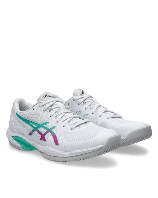 Asics White Solution Swift Ff Tennis Shoes for men
