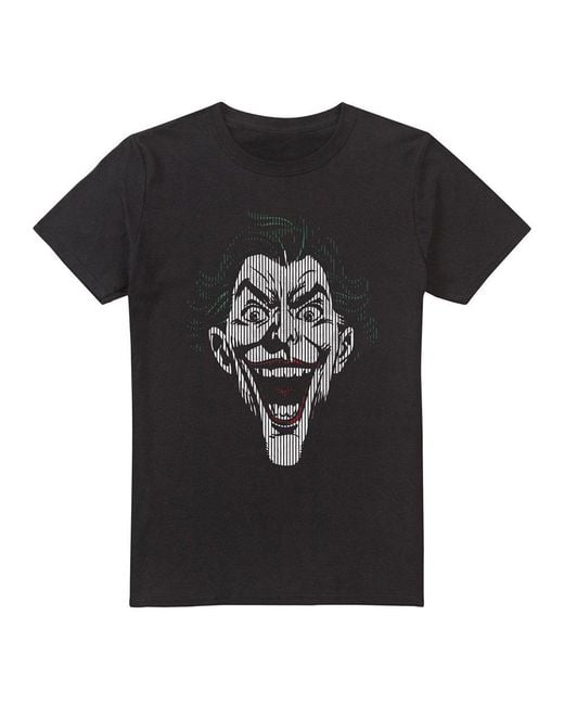 The Batman Black Joker Lines Cotton T-Shirt for men