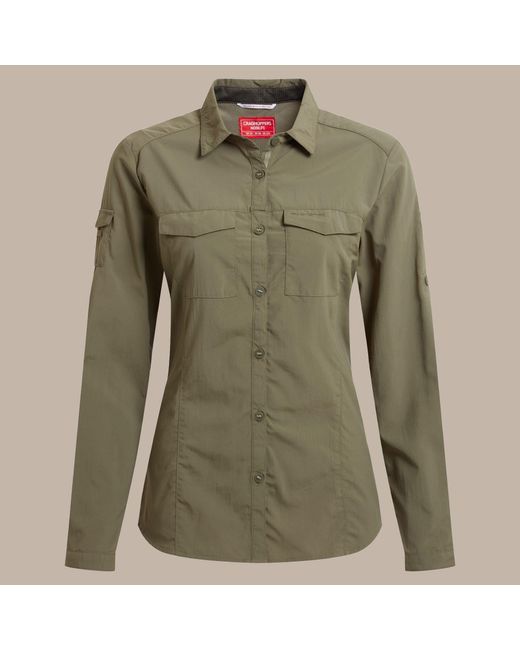 Craghoppers Green Nosilife Adventure Iii Quick-Drying Shirt