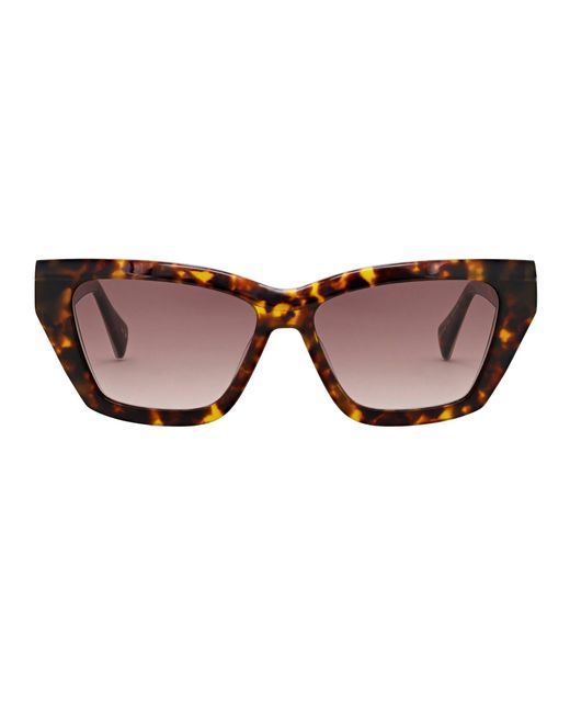 AllSaints Brown Kitty Uv Protection Round Sunglasses