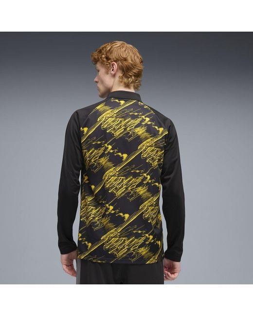PUMA Black Borussia Dortmund Licensed Drill Top 2025 2026 for men