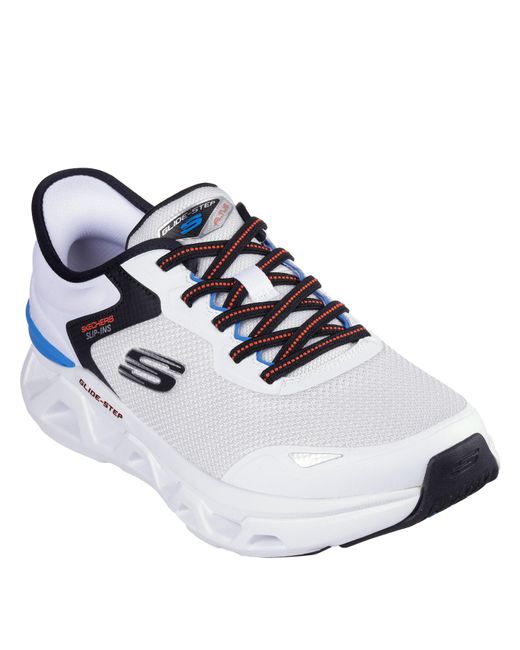 Skechers White Slip-Ins Mesh Lace-Up Sneaker W Ai Slip On Trainers for men