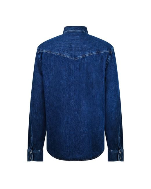 DIESEL Blue D Ocean Cowboy Shirt for men