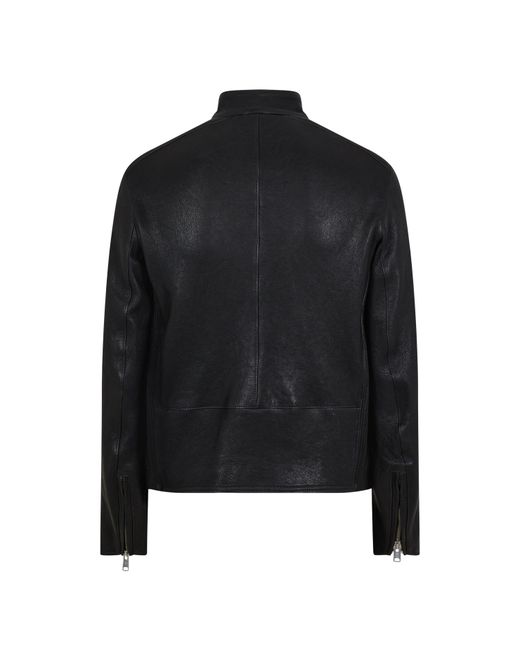 Belstaff Black Oulton Leather Jacket for men