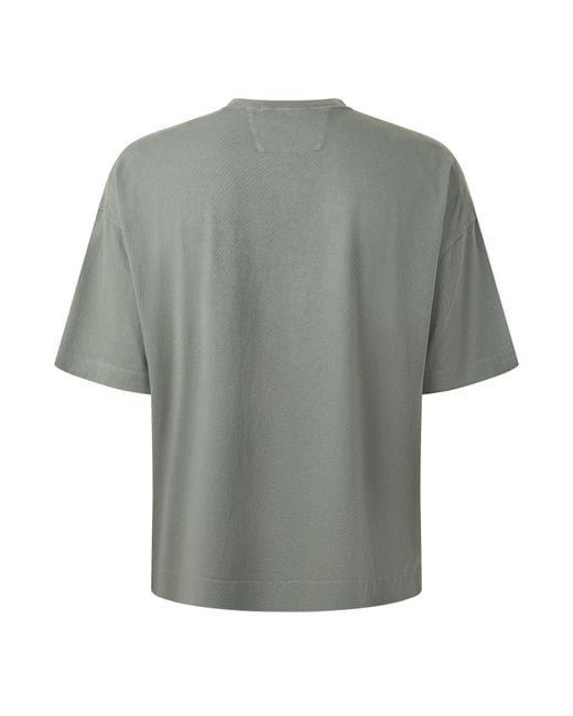 C P Company Gray Cp Logo T-Shirt Sn64 for men