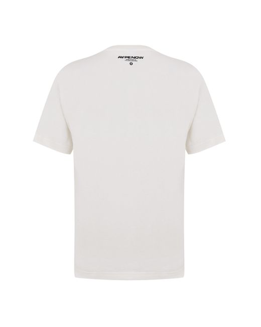 Aape White Logo Patch T-shirt for men