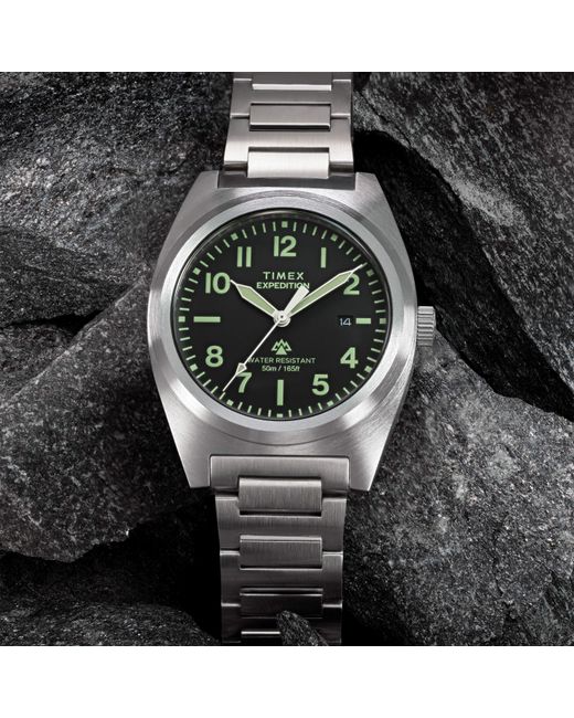 Timex Metallic Expedition Analogue Quartz Watch for men