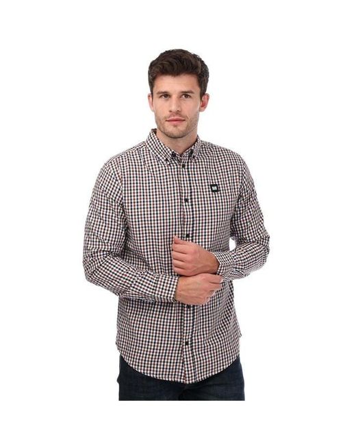 Weekend Offender Gray Barbaro Checked Shirt for men