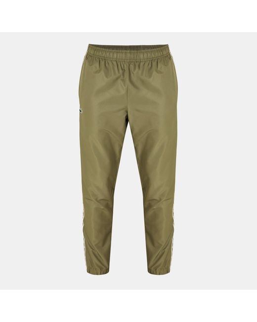 Lacoste Green Tapered Closed Cuff Fleece Joggers for men