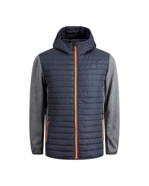 Jack & Jones Blue Lightweight Quilted Weather-Resistant Puffer Jacket for men
