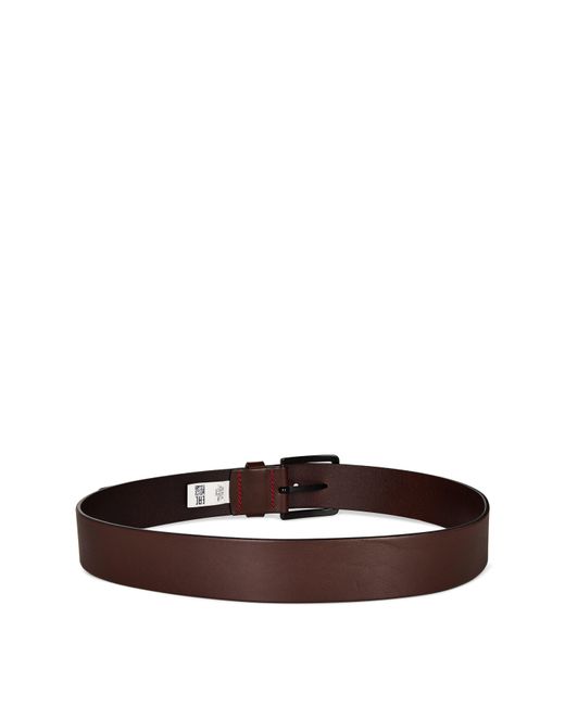 HUGO Brown Gionio Leather Belt for men